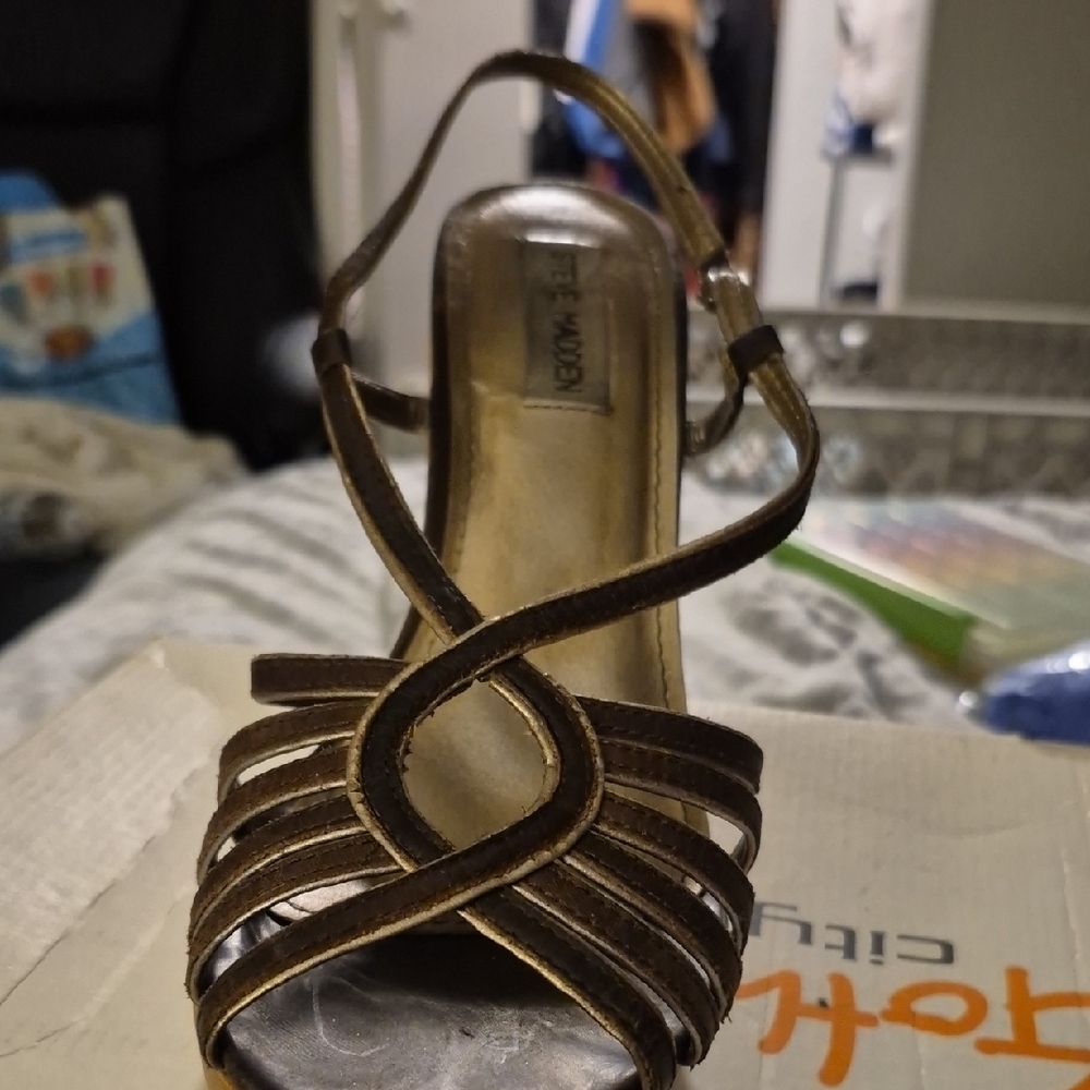 Steve Madden Brown Strappy Heels